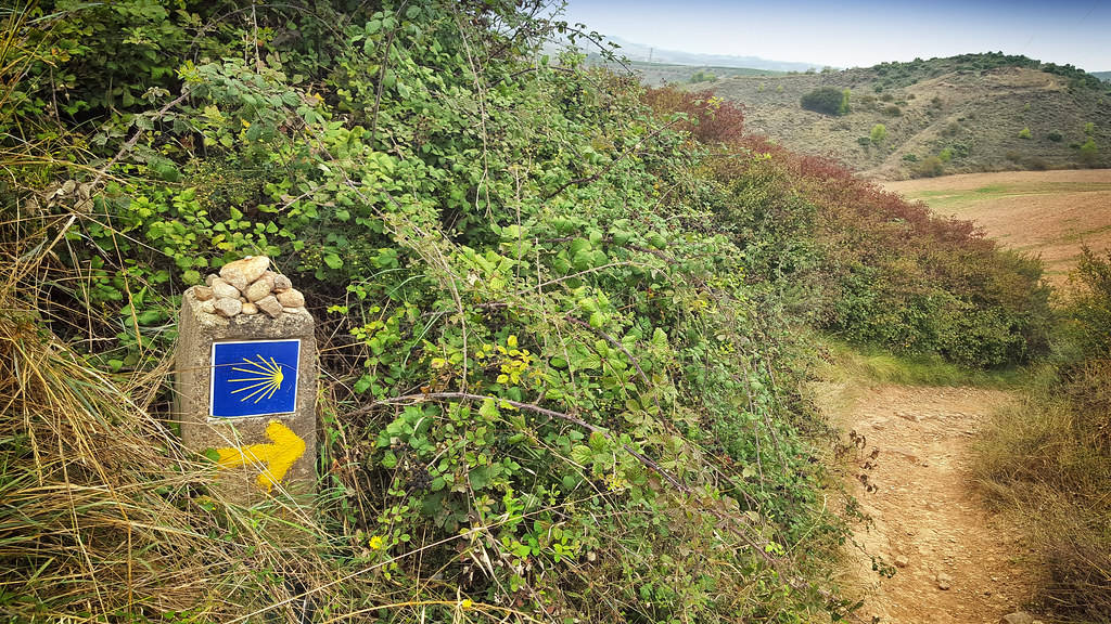 Flecha amarilla del Camino de Santiago